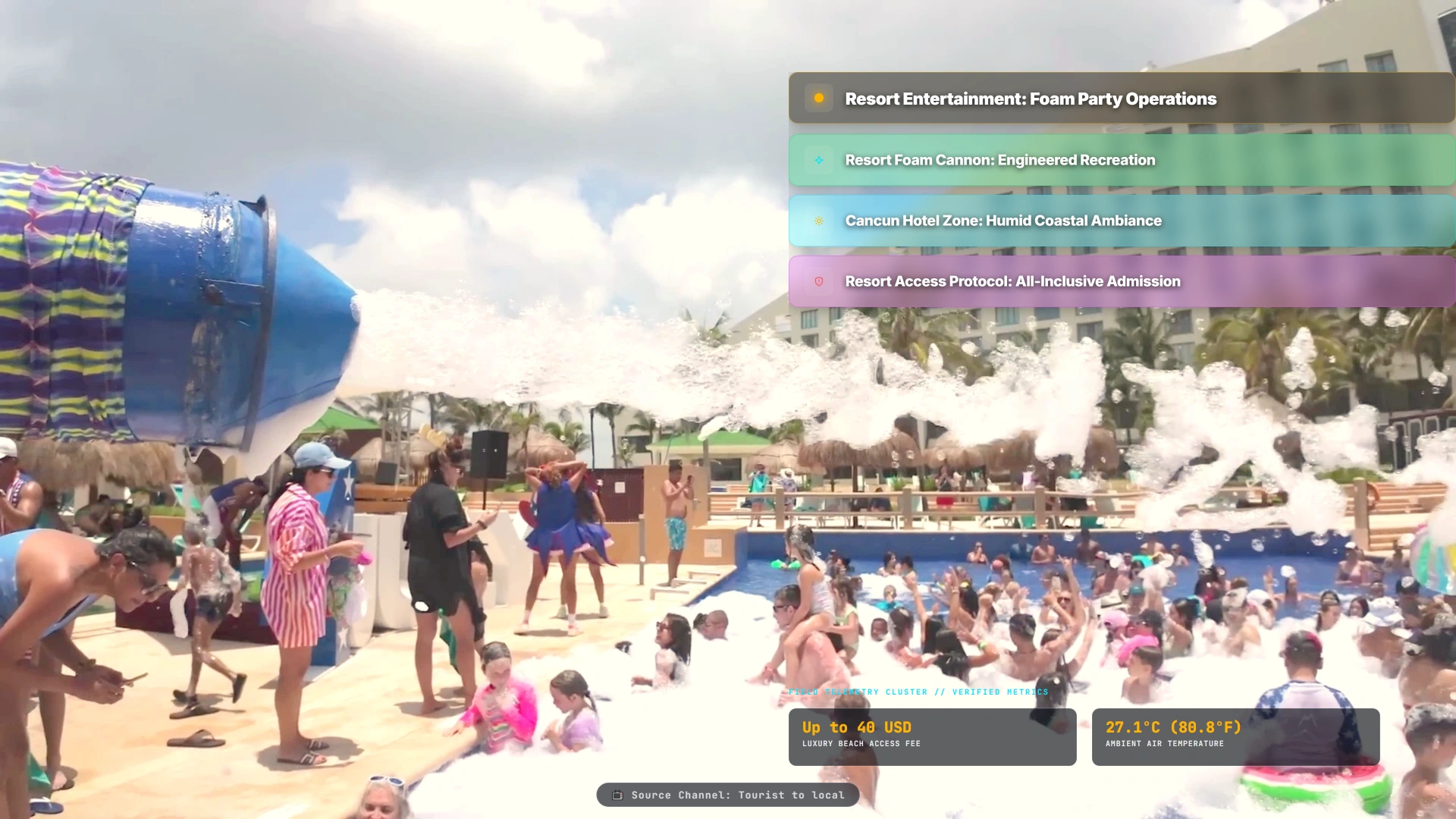 Resort Entertainment: Foam Party Operations