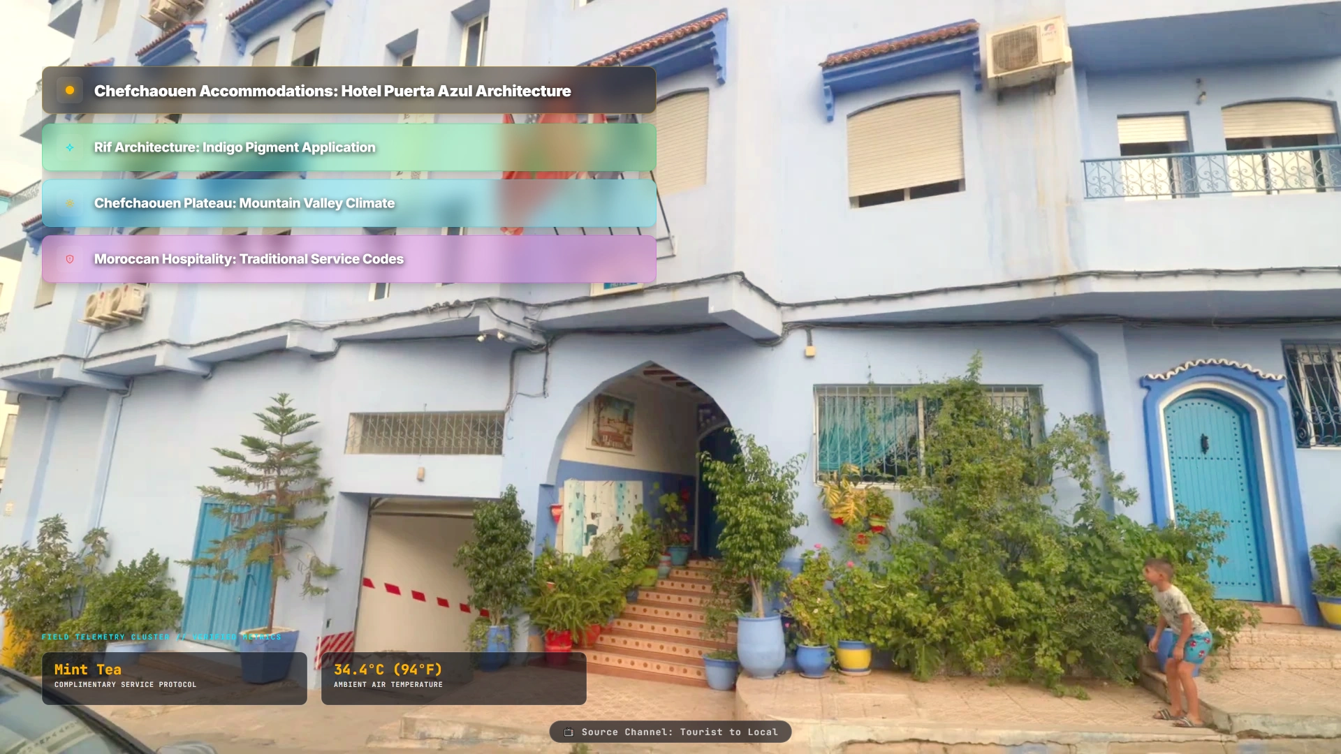 Chefchaouen Accommodations: Hotel Puerta Azul Architecture
