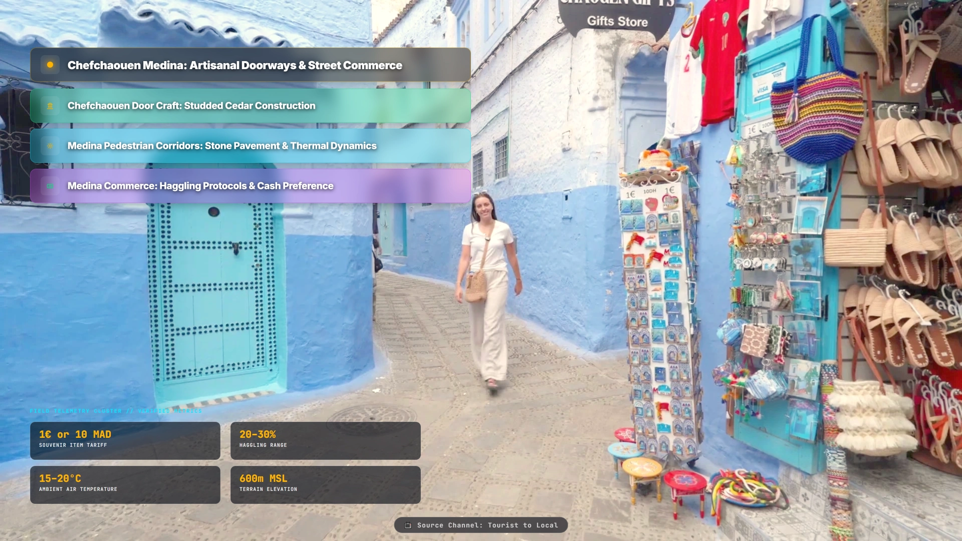 Chefchaouen Medina: Artisanal Doorways & Street Commerce