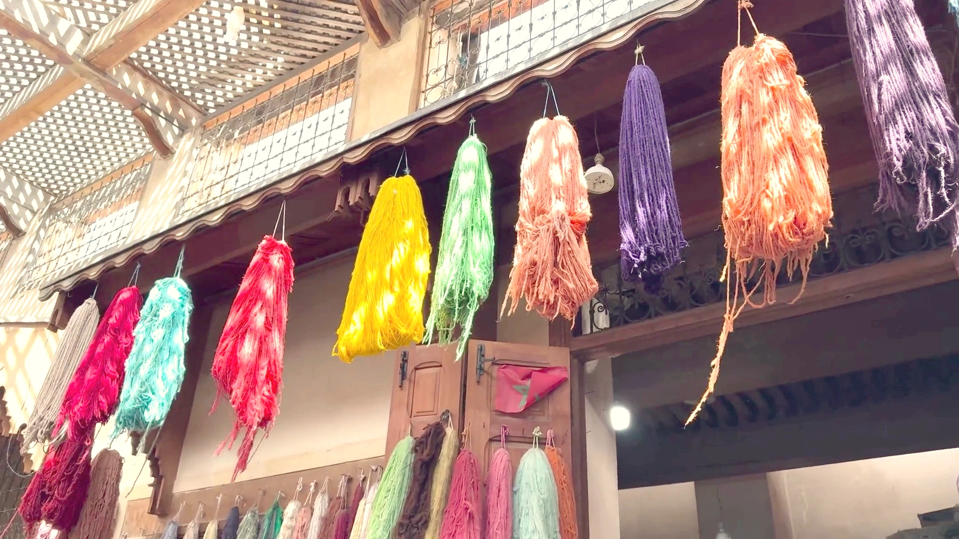 Fez Dye District: Natural Textile Processing